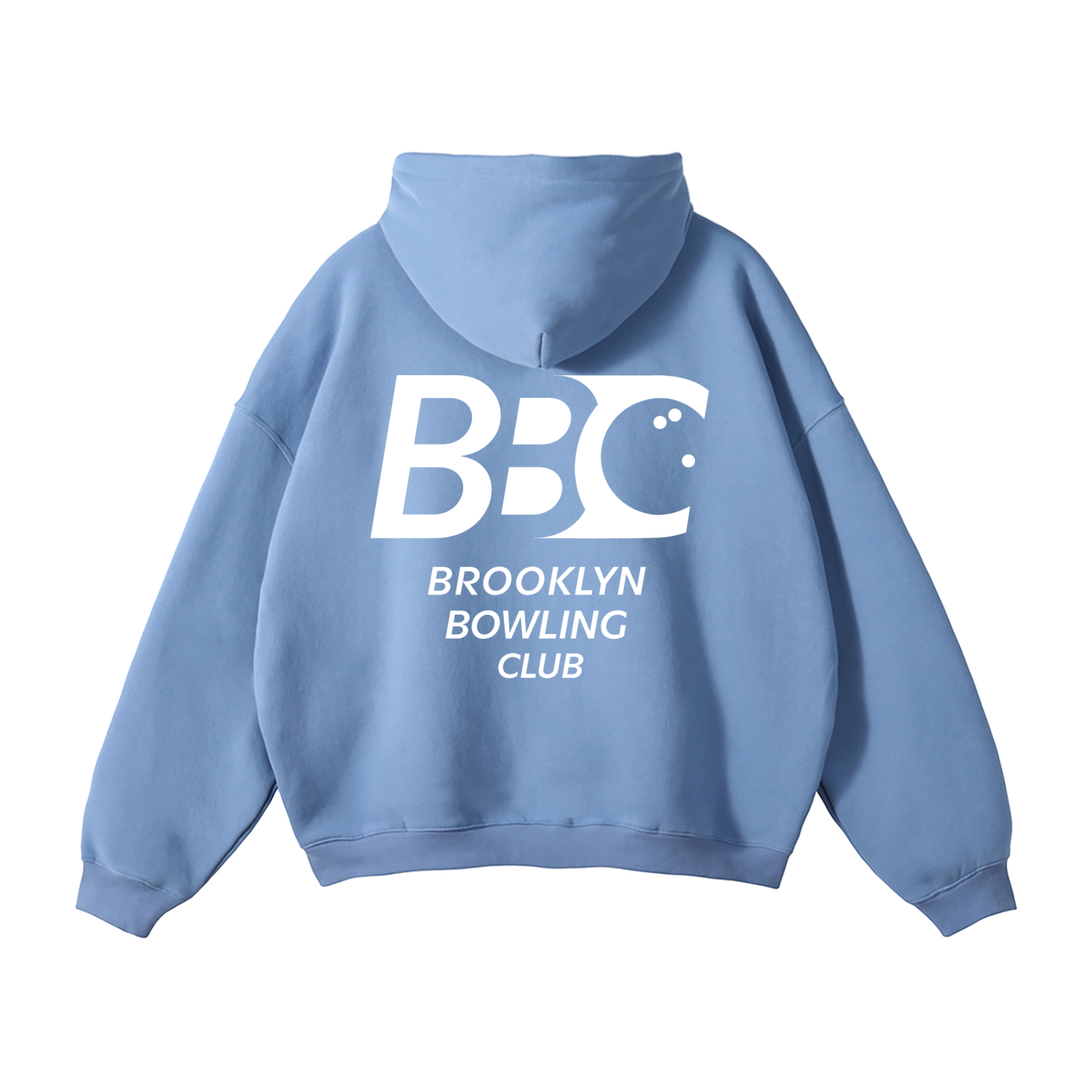 Fleece Hoodie Baby Blue – Brooklyn Bowling Club